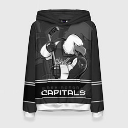 Толстовка-худи женская Washington Capitals: Mono, цвет: 3D-белый