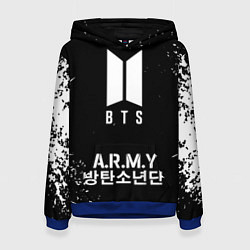 Толстовка-худи женская BTS ARMY, цвет: 3D-синий