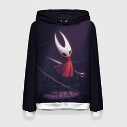 Толстовка-худи женская Hollow Knight, цвет: 3D-белый