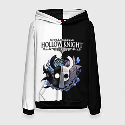Толстовка-худи женская Hollow Knight Black & White, цвет: 3D-черный