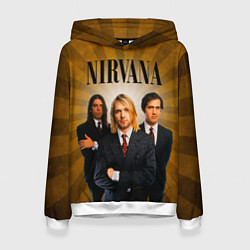 Толстовка-худи женская Nirvana, цвет: 3D-белый