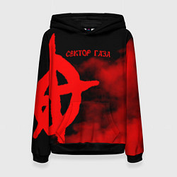 Толстовка-худи женская Сектор Газа, цвет: 3D-черный