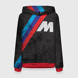 Толстовка-худи женская BMW 1, цвет: 3D-красный