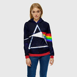 Толстовка-худи женская PINK FLOYD, цвет: 3D-красный — фото 2