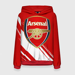 Толстовка-худи женская Arsenal, цвет: 3D-красный