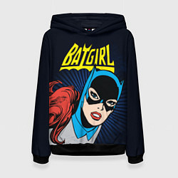 Толстовка-худи женская Batgirl, цвет: 3D-черный