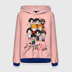 Толстовка-худи женская Stray Kids, цвет: 3D-синий