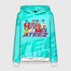 Толстовка-худи женская Ateez, цвет: 3D-белый