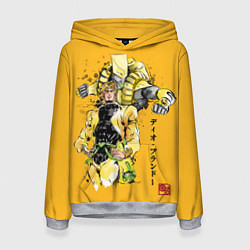Толстовка-худи женская JoJo Bizarre Adventure, цвет: 3D-меланж
