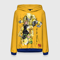 Толстовка-худи женская JoJo Bizarre Adventure, цвет: 3D-синий