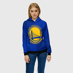 Толстовка-худи женская GOLDEN STATE WARRIORS, цвет: 3D-черный — фото 2