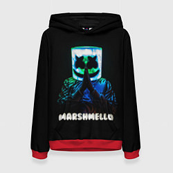 Толстовка-худи женская Marshmello, цвет: 3D-красный