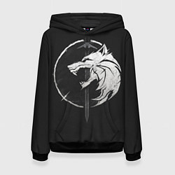 Толстовка-худи женская The Witcher 3: Wild Hunt, цвет: 3D-черный