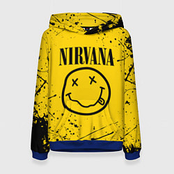 Толстовка-худи женская NIRVANA, цвет: 3D-синий