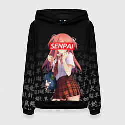 Толстовка-худи женская SENPAI ANIME, цвет: 3D-черный