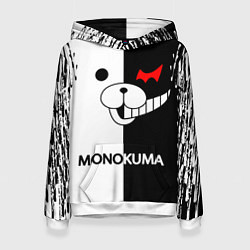 Толстовка-худи женская MONOKUMA, цвет: 3D-белый