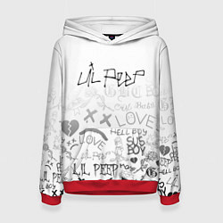 Толстовка-худи женская LIL PEEP, цвет: 3D-красный