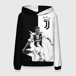 Толстовка-худи женская Cristiano Ronaldo, цвет: 3D-черный
