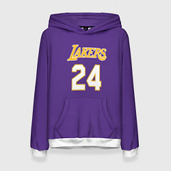 Толстовка-худи женская Los Angeles Lakers Kobe Brya, цвет: 3D-белый