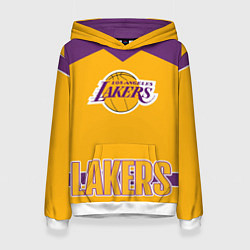 Толстовка-худи женская Los Angeles Lakers, цвет: 3D-белый