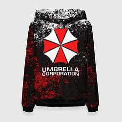 Толстовка-худи женская UMBRELLA CORP, цвет: 3D-черный