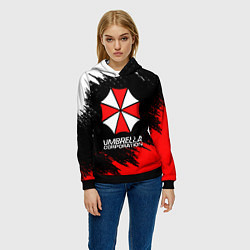 Толстовка-худи женская UMBRELLA CORP, цвет: 3D-черный — фото 2