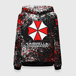 Толстовка-худи женская UMBRELLA CORP, цвет: 3D-черный