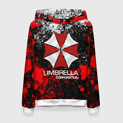 Толстовка-худи женская UMBRELLA CORP, цвет: 3D-белый