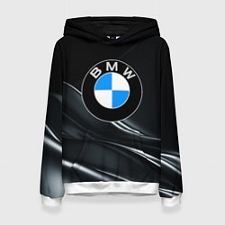 Толстовка-худи женская BMW, цвет: 3D-белый