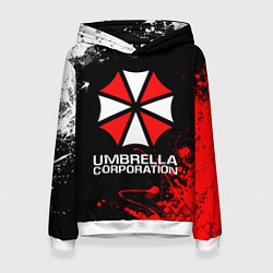 Толстовка-худи женская UMBRELLA CORPORATION, цвет: 3D-белый