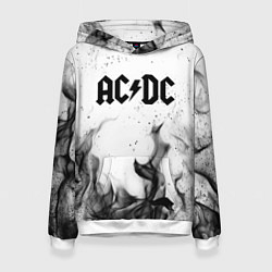 Толстовка-худи женская ACDC, цвет: 3D-белый