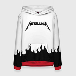 Толстовка-худи женская METALLICA, цвет: 3D-красный