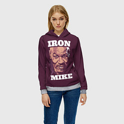 Толстовка-худи женская Mike Tyson, цвет: 3D-меланж — фото 2