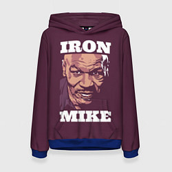 Толстовка-худи женская Mike Tyson, цвет: 3D-синий
