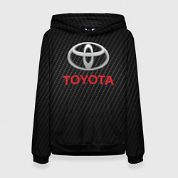 Толстовка-худи женская TOYOTA, цвет: 3D-черный