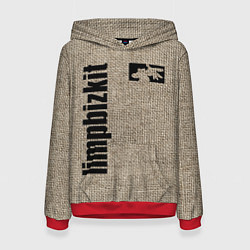 Толстовка-худи женская LIMP BIZKIT, цвет: 3D-красный