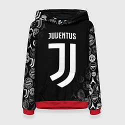 Толстовка-худи женская JUVENTUS, цвет: 3D-красный