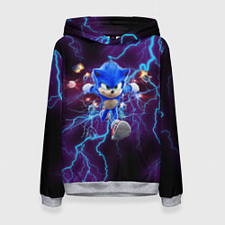 Толстовка-худи женская SONIC, цвет: 3D-меланж