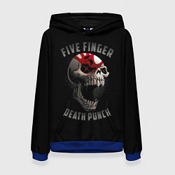 Толстовка-худи женская Five Finger Death Punch, цвет: 3D-синий
