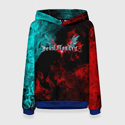 Толстовка-худи женская DEVIL MAY CRY, цвет: 3D-синий