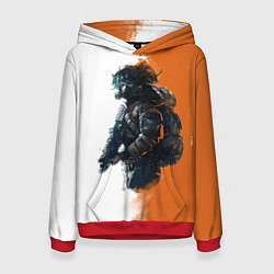 Толстовка-худи женская The Division 2 Defender, цвет: 3D-красный