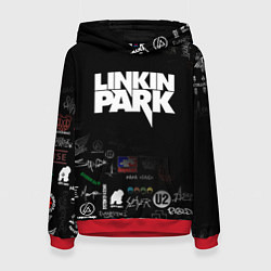 Толстовка-худи женская LINKIN PARK, цвет: 3D-красный