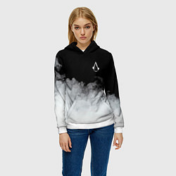 Толстовка-худи женская Assassin??s Creed, цвет: 3D-белый — фото 2