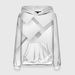 Толстовка-худи женская Геометрическая Абстракция, цвет: 3D-белый