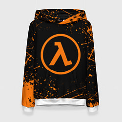 Толстовка-худи женская HALF-LIFE, цвет: 3D-белый