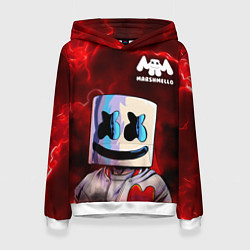 Толстовка-худи женская MARSHMELLO, цвет: 3D-белый