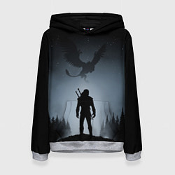 Толстовка-худи женская ВЕДЬМАК, цвет: 3D-меланж