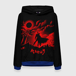 Толстовка-худи женская BERSERK, цвет: 3D-синий