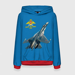 Толстовка-худи женская ВВС, цвет: 3D-красный