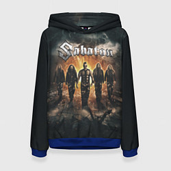 Толстовка-худи женская Sabaton Band, цвет: 3D-синий